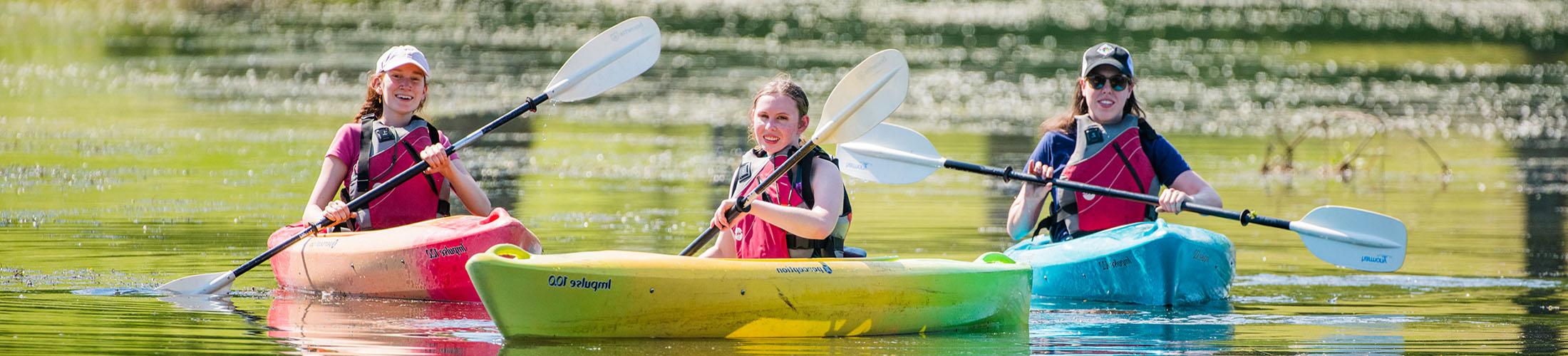 People Kayaking